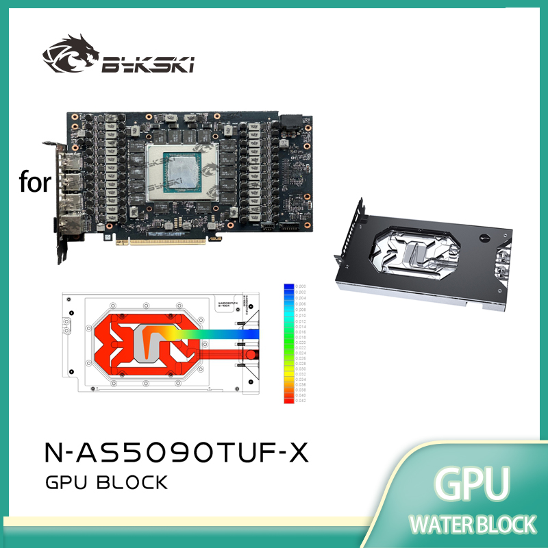 Rtx 5090 32Gb - Bykski N-AS5090TUF-X GPU 워터 블록 ASUS