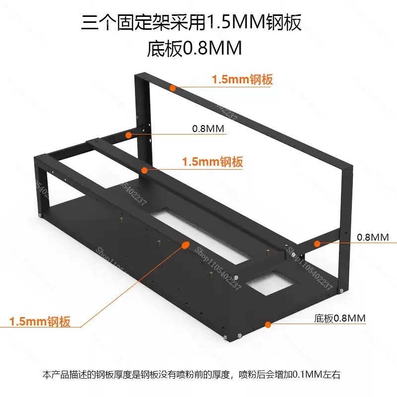 오픈 프레임 GPU 채굴 장치 프레임, 6/8개 그래픽 - Gpu Mining Rig Frame 8 Gpu 리뷰 및 가격